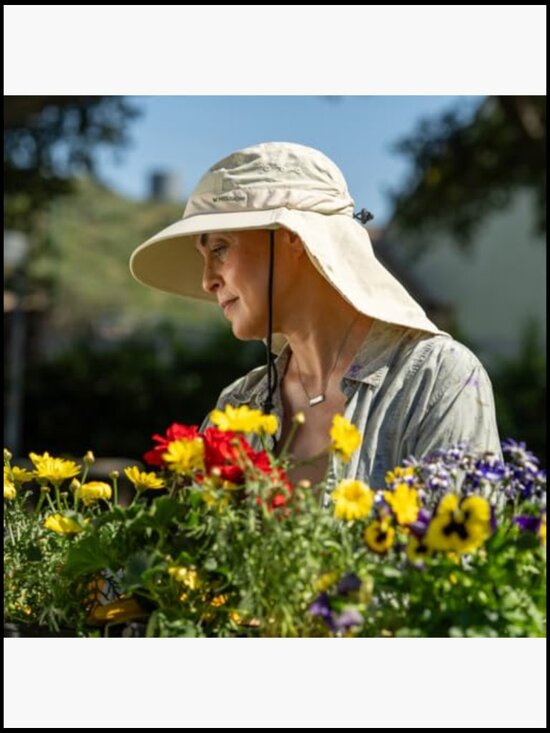 UPF 50 Cooling Sun Hat Wide Brim Outdoor Adventure Hiking Fishing Beach